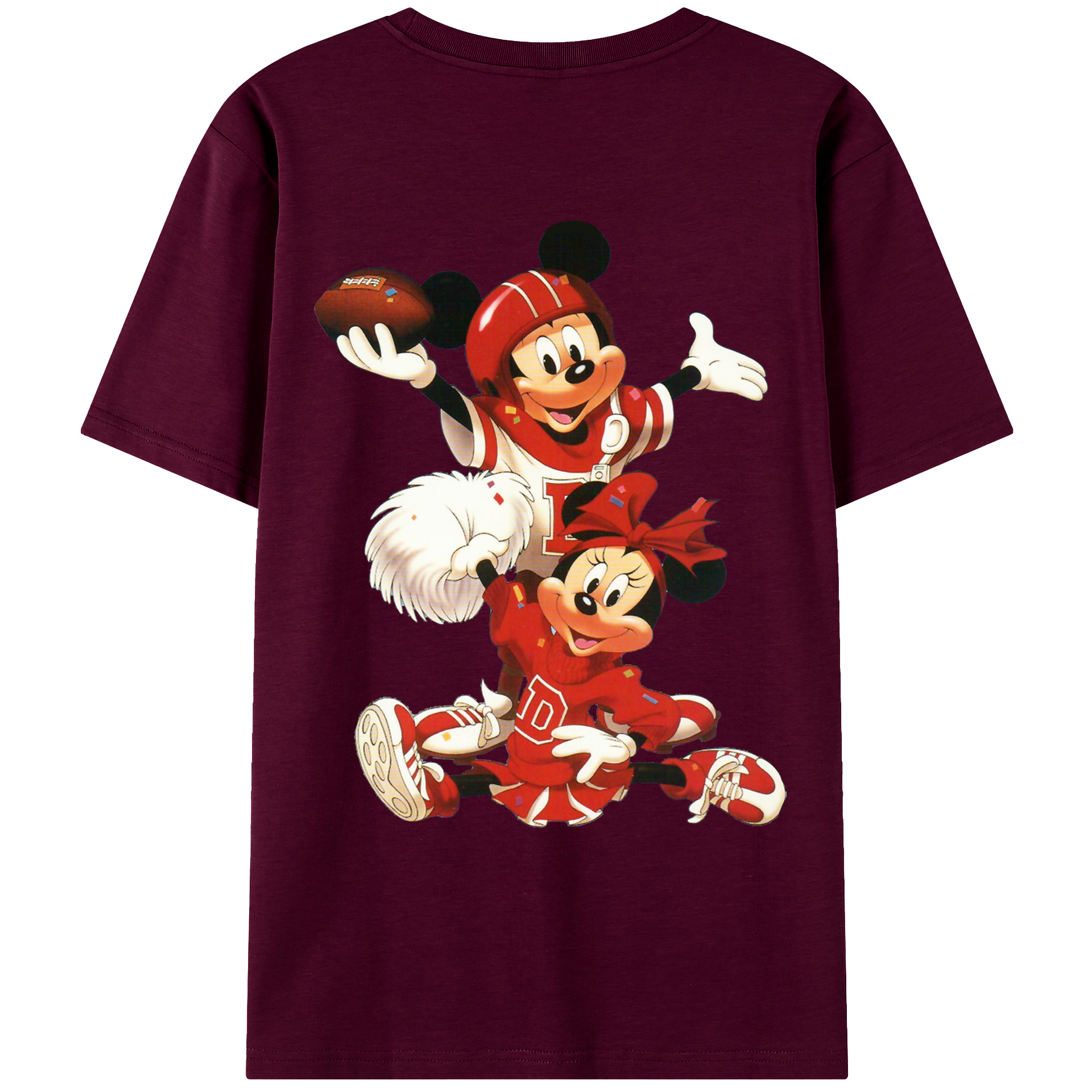 （画像用） ミッキーマウス Mickey Mouse レディース半袖Tシャツ(バックプリント)